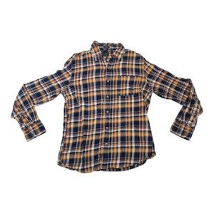 J.Crew Men's Blue‎ Plaid Button-Down Shirt - Size M